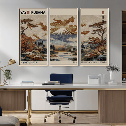 11778299-MGV-CV-36X24-Japanese Landscape Wall Art – Mount Fuji Canvas Print, Asian Inspired Nature Decor for Living Room, Bedroom, Office or Studio