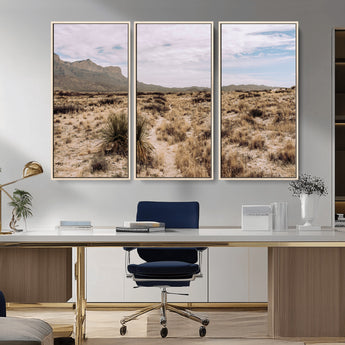 20681831-MGV-CV-36X24-Desert Landscape Wall Art – Southwestern Mountain Canvas Print, Rustic Western Nature Photography Decor for Living Room, Office,