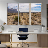 21606563-MGV-CV-36X24-Desert Mountain Wall Art – Southwest Landscape Photography Canvas Print, Rustic Nature Artwork Scenic Western Decor for Living