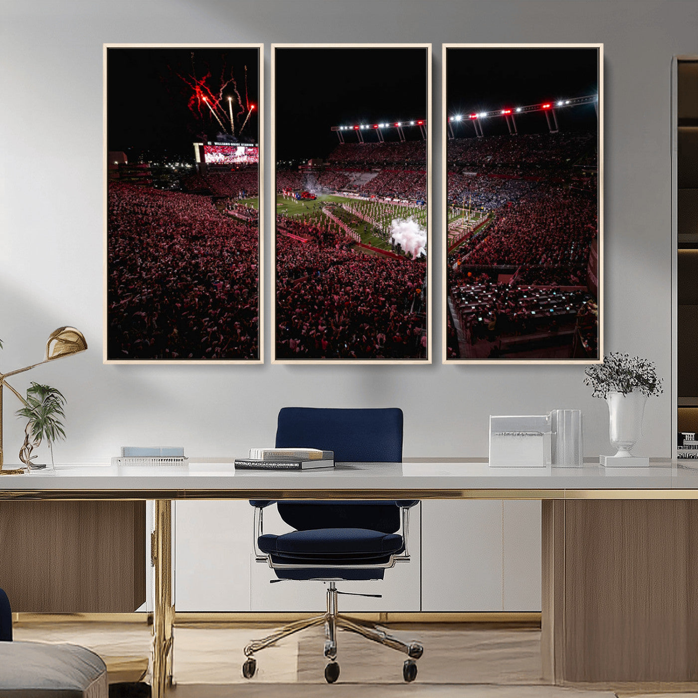 60690191-MGV-CV-36X24-William Brice Stadium Wall Art – Baseball Artwork Print for Game Room, Basement, Dorm or Office Wall Decor