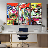 37796-MGV-CV-36X24-Picasso Style Wall Art Canvas Print, Framed Picasso Art Picture Print, Picasso Cubism Perfect Modern Abstract Decor Artwork