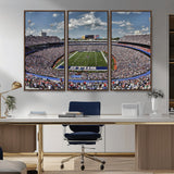 76491-MGV-CV-36X24-Buffalo Bills Stadium Wall Art Canvas Print, Framed Bills Stadium Art Picture Print, Highmark Stadium Perfect Sport Room Decor