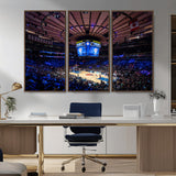 20491-MGV-CV-36X24-Madison Square Garden Wall Art Canvas Print, Framed New York Stadium Art Picture Print, MSG Stadium Perfect Sport Room Decor