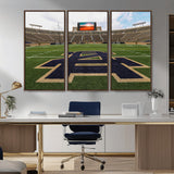 52835-MGV-CV-36X24-Notre Dame Stadium Wall Art Canvas Print, Framed Indiana Stadium Art Picture Print, Notre Dame Field Perfect Sport Room Decor