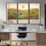 33864-MGV-CV-36X24-Pointillism Yayoi Wall Art Canvas Print, Framed Yayoi Kusama Art Picture Print, Yayoi Kusama Dot Perfect Abstract Nature Decor