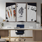 56787-MGV-CV-36X24-Playing Cards – Classic Poker Deck with Spades, Standard Size Durable Casino Quality Card Set for Magic Tricks, Blackjack, Bridge,