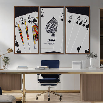 56787-MGV-CV-36X24-Playing Cards – Classic Poker Deck with Spades, Standard Size Durable Casino Quality Card Set for Magic Tricks, Blackjack, Bridge,