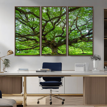 49375306-MGV-CV-36X24-Ancient Tree Wall Art Canvas Print, Framed Sprawling Branches Art Picture Print, Gnarling Tree Perfect Earthy Natural Decor