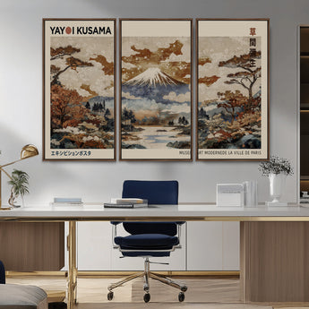 11778299-MGV-CV-36X24-Japanese Landscape Wall Art – Mount Fuji Canvas Print, Asian Inspired Nature Decor for Living Room, Bedroom, Office or Studio