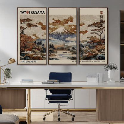11778299-MGV-CV-36X24-Japanese Landscape Wall Art – Mount Fuji Canvas Print, Asian Inspired Nature Decor for Living Room, Bedroom, Office or Studio