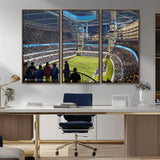 41816511-MGV-CV-36X24-Chicago Dome Stadium Wall Art – Futuristic Football Arena Canvas Print, Modern Sports Fan Decor for Man Cave, Office, Bar, or