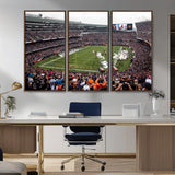 18347149-MGV-CV-36X24-Soldier Field Wall Art – Chicago Bears Football Stadium Canvas Print, Game Day Sports Decor for Man Cave, Bar, Office, or Living