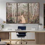 24760563-MGV-CV-36X24-Forest Wall Art – Tranquil Woodland Path Canvas Print, Scenic Nature Photography Decor for Bedroom, Living Room, Office, Cabin or