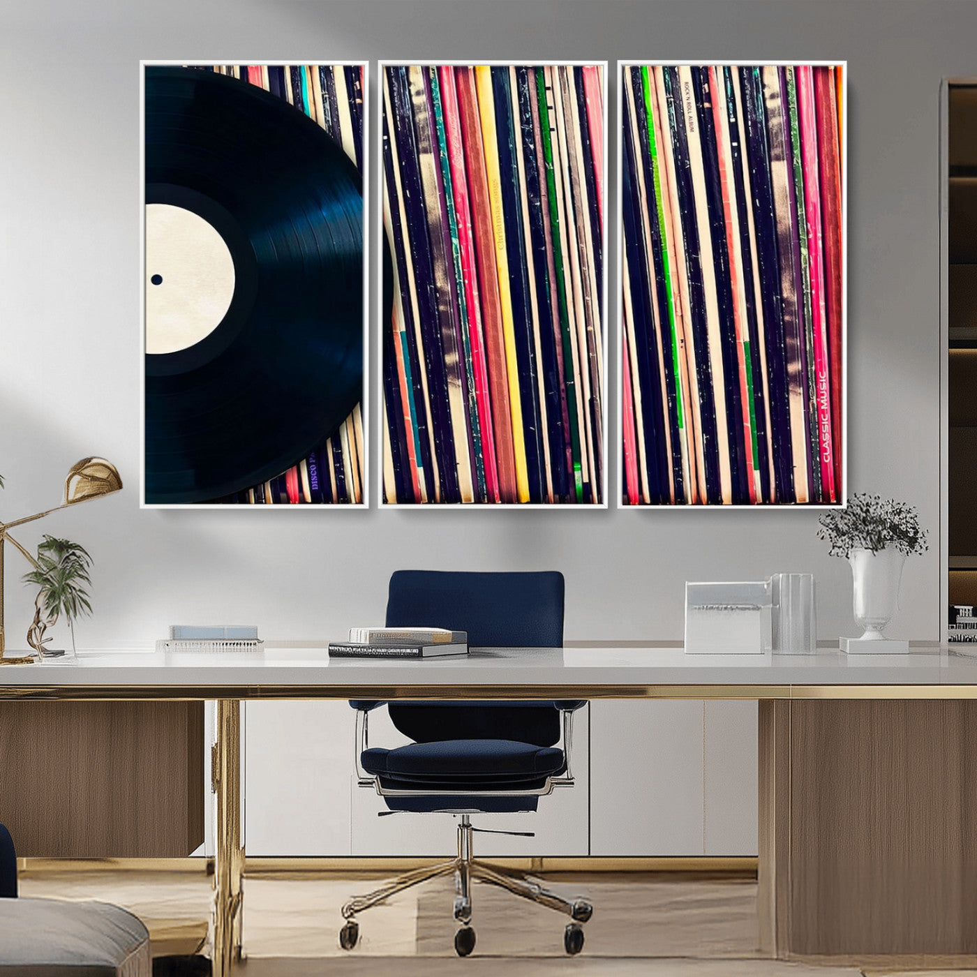 45029-MGV-CV-36X24-Misty Pine Forest Wall Art – Black and White Landscape Canvas Print, Foggy Trees Nature Photography, Modern Minimalist Decor for