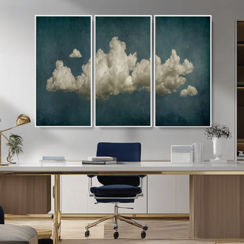 18162-MGV-CV-36X24-Ethereal Cloud Wall Art – Panoramic Sky Canvas Print, Dreamy Atmospheric Decor for Bedroom, Living Room or Office