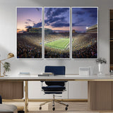 50825-MGV-CV-36X24-Notre Dame Stadium Wall Art Canvas Print, Framed Indiana Stadium Art Picture Print, Football Stadium Perfect Sports Room Decor