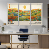 33864-MGV-CV-36X24-Pointillism Yayoi Wall Art Canvas Print, Framed Yayoi Kusama Art Picture Print, Yayoi Kusama Dot Perfect Abstract Nature Decor