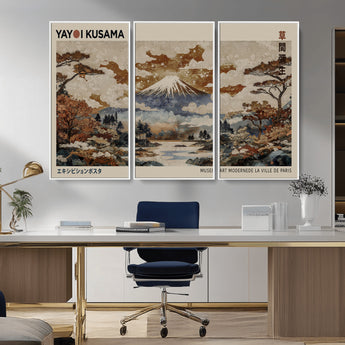 11778299-MGV-CV-36X24-Japanese Landscape Wall Art – Mount Fuji Canvas Print, Asian Inspired Nature Decor for Living Room, Bedroom, Office or Studio