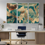 37943964-MGV-CV-36X24-Tsukioka Yoshitoshi Samurai Wall Art Print, Japanese Katana Warrior Canvas Wall Art, Octopus Sea Monster Canvas Print,