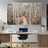 24760563-MGV-CV-36X24-Forest Wall Art – Tranquil Woodland Path Canvas Print, Scenic Nature Photography Decor for Bedroom, Living Room, Office, Cabin or