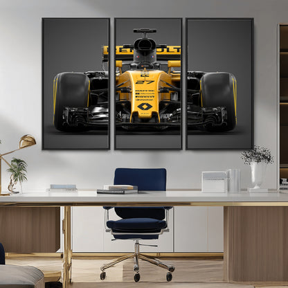 62882-MGV-CV-36X24-Renault F1 Racing Car Print - High-Performance Formula 1 Motorsport Wall Art, Perfect Gift for Racing Fans and Car Enthusiasts