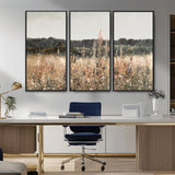 46308-MGV-CV-36X24-Wildflower Field Wall Art – Rustic Meadow Landscape Canvas Print, Country Nature Decor for Living Room, Bedroom or Farmhouse