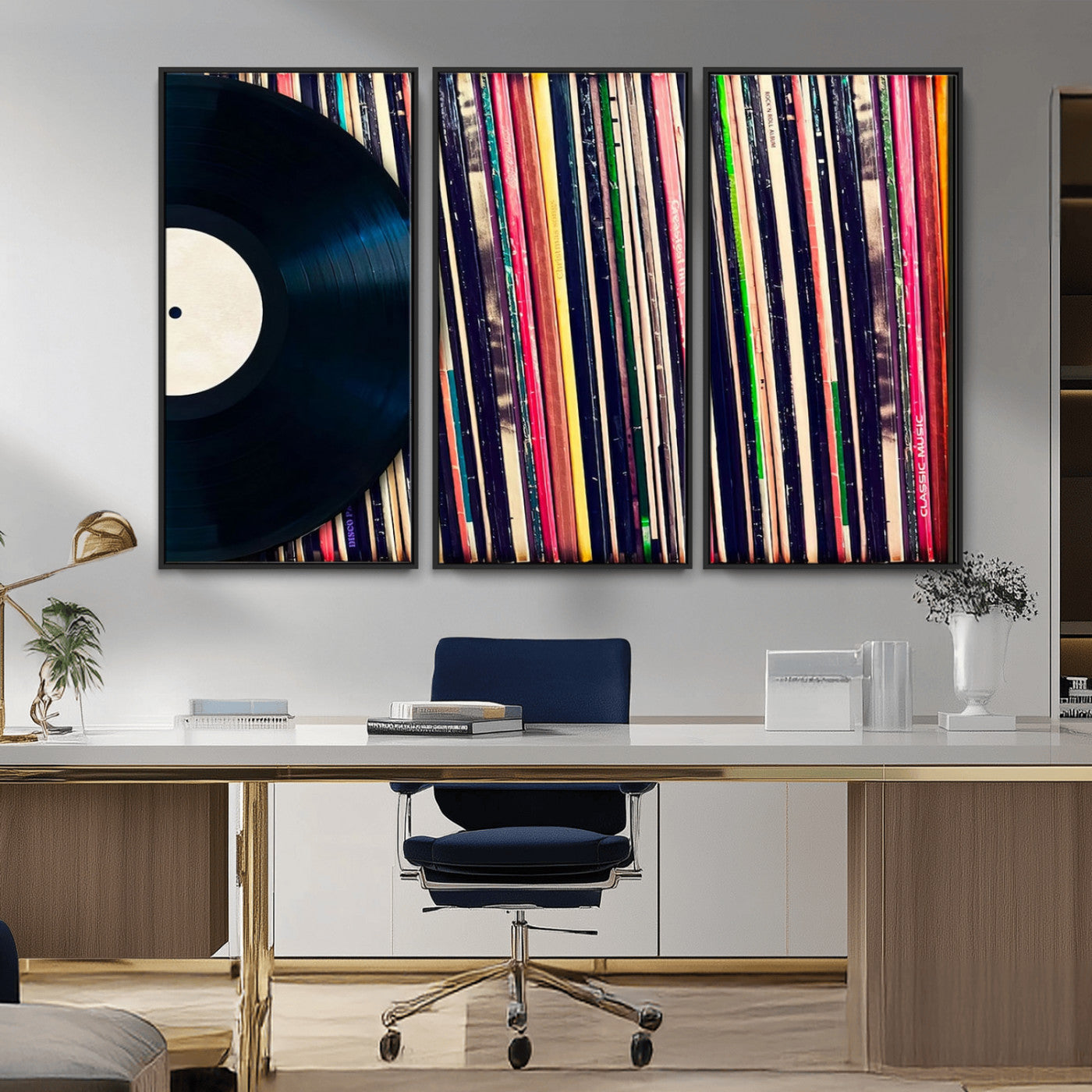 45029-MGV-CV-36X24-Misty Pine Forest Wall Art – Black and White Landscape Canvas Print, Foggy Trees Nature Photography, Modern Minimalist Decor for