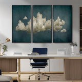 18162-MGV-CV-36X24-Ethereal Cloud Wall Art – Panoramic Sky Canvas Print, Dreamy Atmospheric Decor for Bedroom, Living Room or Office