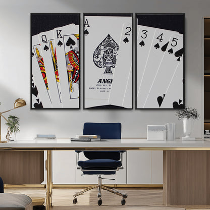 56787-MGV-CV-36X24-Playing Cards – Classic Poker Deck with Spades, Standard Size Durable Casino Quality Card Set for Magic Tricks, Blackjack, Bridge,