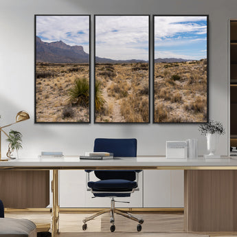 21606563-MGV-CV-36X24-Desert Mountain Wall Art – Southwest Landscape Photography Canvas Print, Rustic Nature Artwork Scenic Western Decor for Living