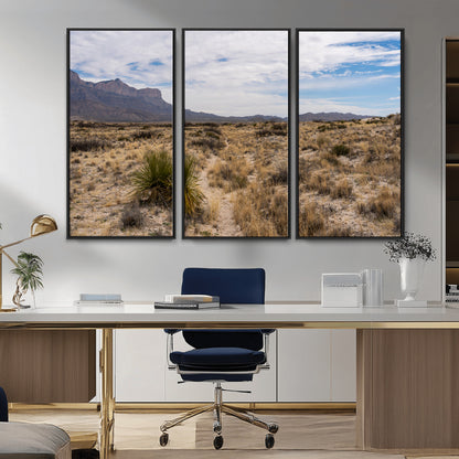 21606563-MGV-CV-36X24-Desert Mountain Wall Art – Southwest Landscape Photography Canvas Print, Rustic Nature Artwork Scenic Western Decor for Living