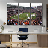 18347149-MGV-CV-36X24-Soldier Field Wall Art – Chicago Bears Football Stadium Canvas Print, Game Day Sports Decor for Man Cave, Bar, Office, or Living