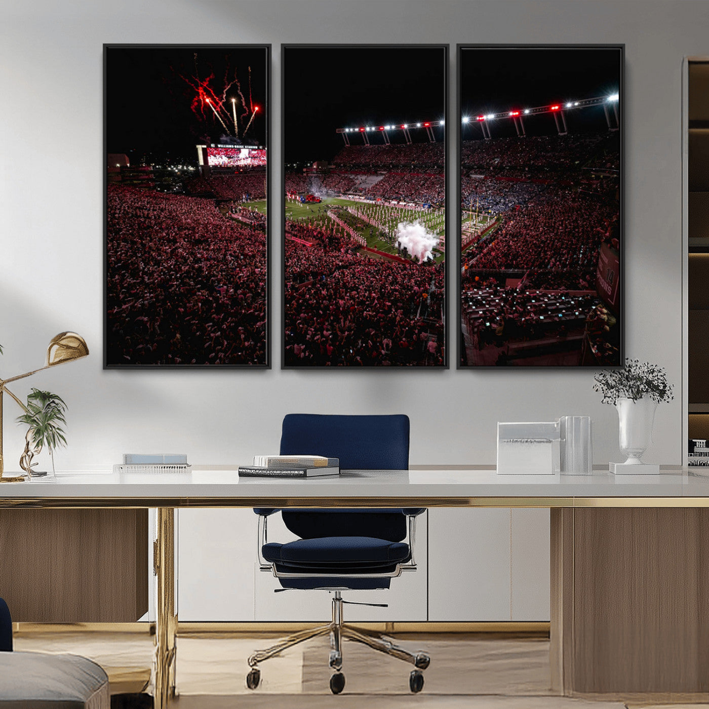 60690191-MGV-CV-36X24-William Brice Stadium Wall Art – Baseball Artwork Print for Game Room, Basement, Dorm or Office Wall Decor