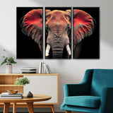 54719-MGV-CV-36X24-Elephant Wall Art – Majestic African Elephant Canvas Print, Wildlife Safari Animal Decor for Living Room, Bedroom, Office or Man