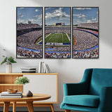 76491-MGV-CV-36X24-Buffalo Bills Stadium Wall Art Canvas Print, Framed Bills Stadium Art Picture Print, Highmark Stadium Perfect Sport Room Decor
