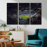 16515-MGV-CV-36X24-Dodgers Stadium Wall Art Canvas Print, Framed Baseball Stadium Art Picture Print, Dodgers Field Perfect Sport Room Decor Artwork