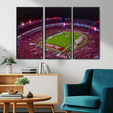 11343-MGV-CV-36X24-Bryant-Denny Stadium Wall Art – Panoramic Alabama Crimson Tide Football Field Canvas Print, Game Day Decor for Office, Man Cave or