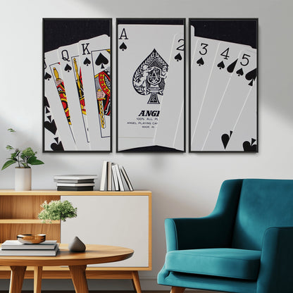 56787-MGV-CV-36X24-Playing Cards – Classic Poker Deck with Spades, Standard Size Durable Casino Quality Card Set for Magic Tricks, Blackjack, Bridge,