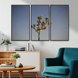 54552043-MGV-FC-48X32-3P_Black-Joshua Tree Art Wall Art Canvas Print, Framed Desert Landscape Art Picture Print, Southwestern Nature Perfect Southwestern Boho