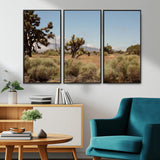 16114018-MGV-CV-36X24-Joshua Tree Wall Art Canvas Print, Framed Desert Landscape Art Picture Print, Mountain Horizon Perfect Southwestern Boho Decor