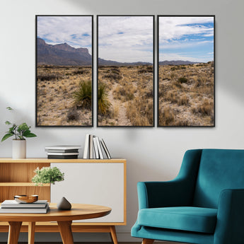 21606563-MGV-CV-36X24-Desert Mountain Wall Art – Southwest Landscape Photography Canvas Print, Rustic Nature Artwork Scenic Western Decor for Living