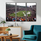 18347149-MGV-CV-36X24-Soldier Field Wall Art – Chicago Bears Football Stadium Canvas Print, Game Day Sports Decor for Man Cave, Bar, Office, or Living