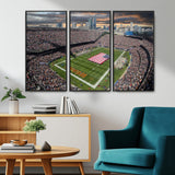 98106777-MGV-CV-36X24-Soldier Field Wall Art – Chicago Bears Stadium Canvas Print with American Flag, Game Day Football Decor for Man Cave, Bar, or