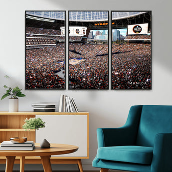 38616413-MGV-CV-36X24-Chicago Dome Stadium Wall Art – Futuristic Basketball Final Four Arena Canvas Print, Modern Sports Fan Decor for Man Cave or