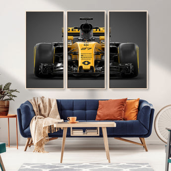 62882-MGV-CV-36X24-Renault F1 Racing Car Print - High-Performance Formula 1 Motorsport Wall Art, Perfect Gift for Racing Fans and Car Enthusiasts