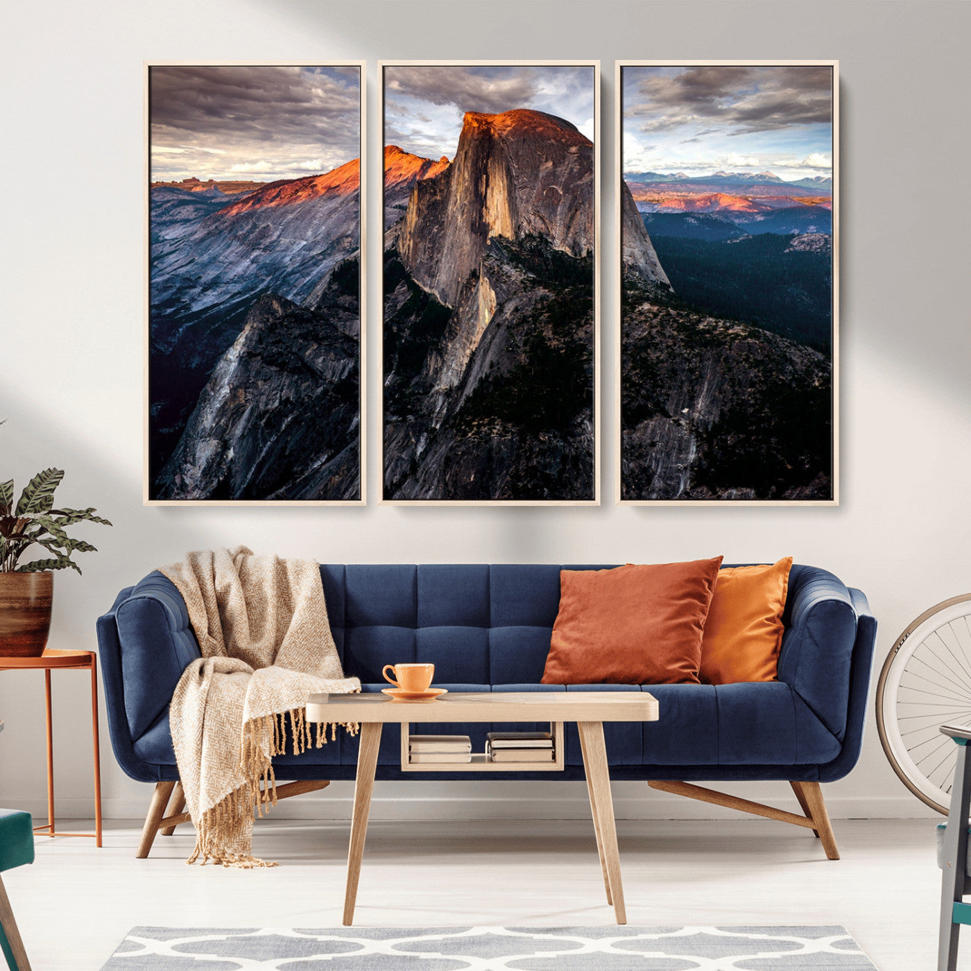 31332-MGV-CV-36X24-Mountain Landscape Wall Art – Majestic Sunset Rock Formation Canvas Print, Nature Scenic Decor for Living Room, Office, Cabin or