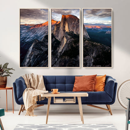 31332-MGV-CV-36X24-Mountain Landscape Wall Art – Majestic Sunset Rock Formation Canvas Print, Nature Scenic Decor for Living Room, Office, Cabin or