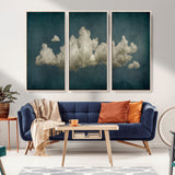 18162-MGV-CV-36X24-Ethereal Cloud Wall Art – Panoramic Sky Canvas Print, Dreamy Atmospheric Decor for Bedroom, Living Room or Office