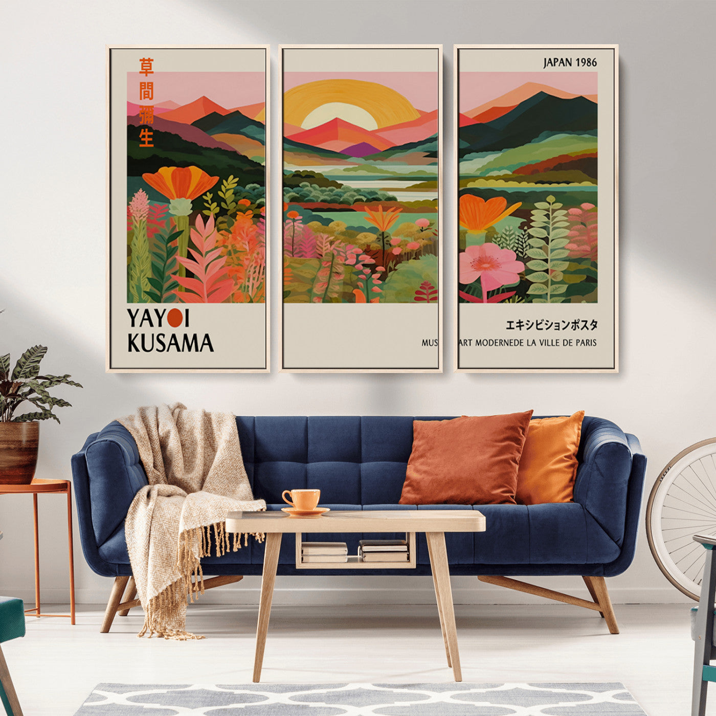 15153-MGV-CV-36X24-Floral Sunset Landscape Wall Art – Panoramic Nature Canvas Print, Vibrant Botanical Artwork for Living Room, Bedroom, Office, or