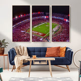 11343-MGV-CV-36X24-Bryant-Denny Stadium Wall Art – Panoramic Alabama Crimson Tide Football Field Canvas Print, Game Day Decor for Office, Man Cave or